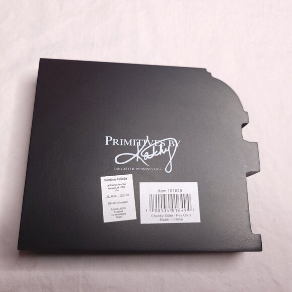 Primitives By Kathy 5" x 5" Funny Dog-Themed Wooden Box Sign Humor Decor Gift - Picture 3 of 4